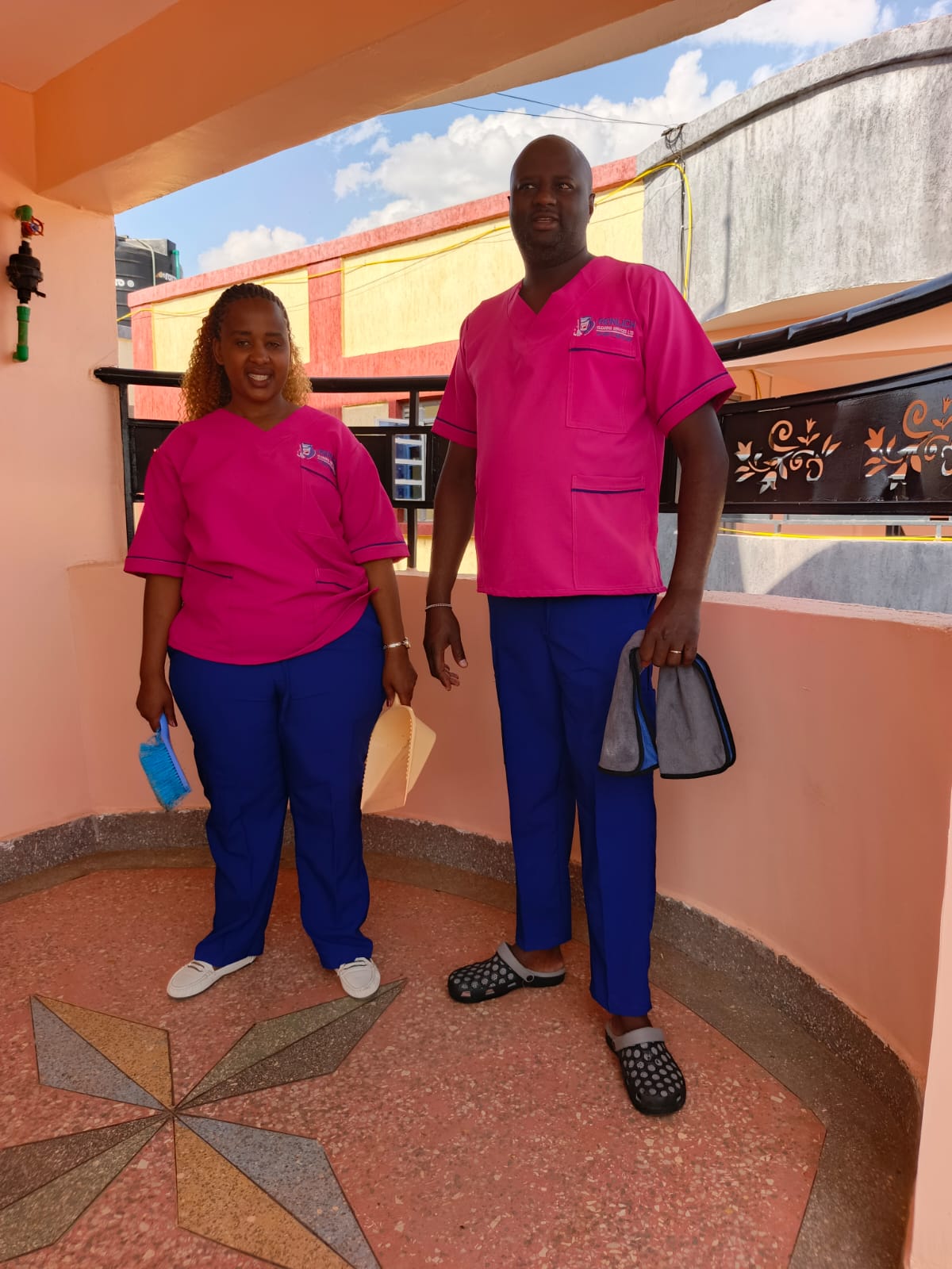 Reinlich Cleaning Services managers on site